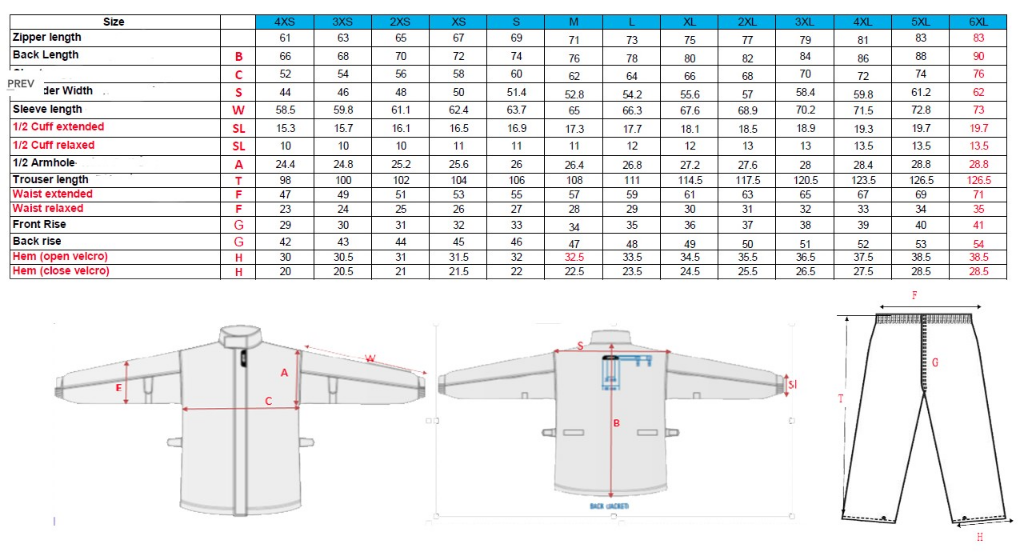 givi rainsuit size chart-76